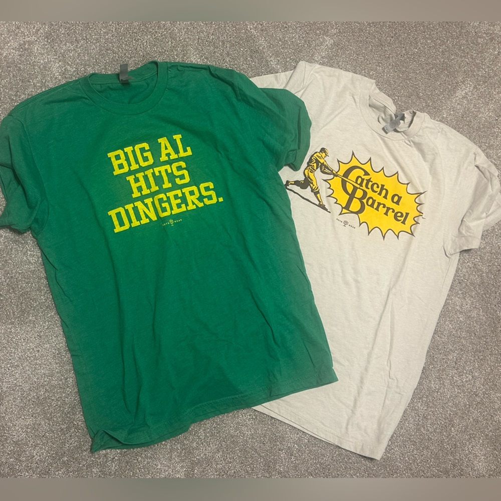 Set of 2 baseball tees by Roto Wear sz M